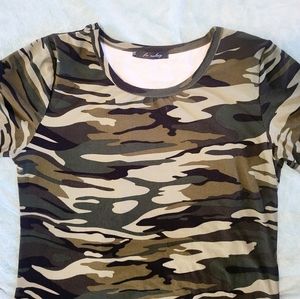 Tunic or Bodycon Camo Print